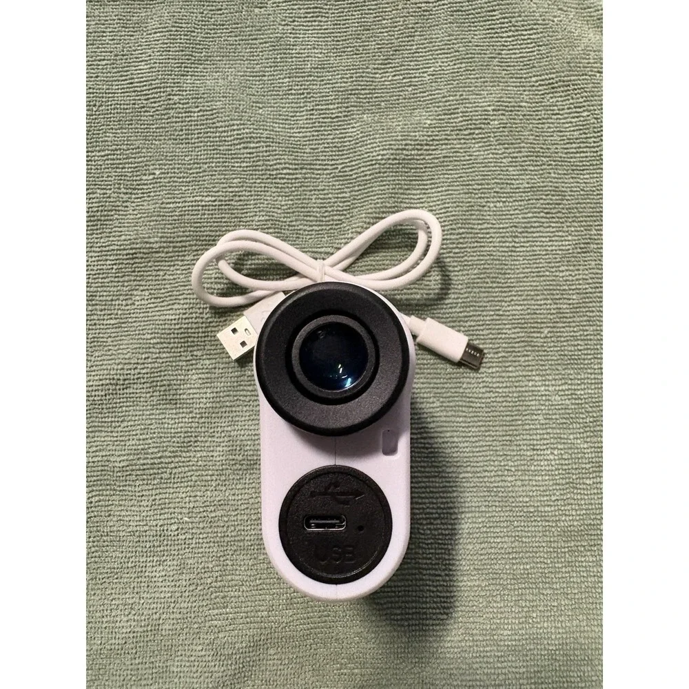 REVASRI NK-1000 Laser Rangefinder Golf Hunting USB-C Rechargeable White Compact